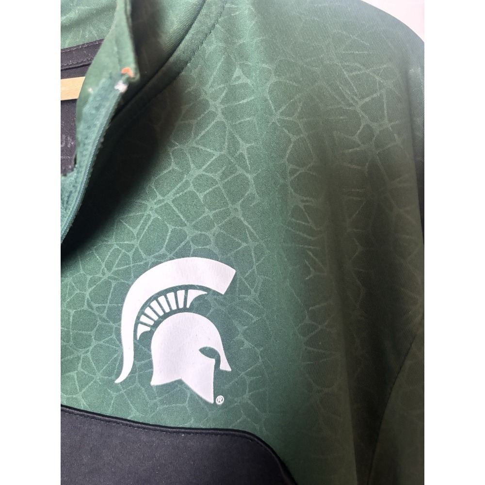 Michigan State Spartans Men's XL 1/4 Zip Pullover Shirt Colosseum - Picture 3 of 10